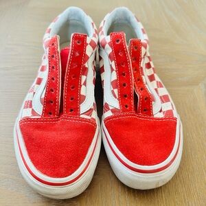 VANS • Red Checkered Shoes